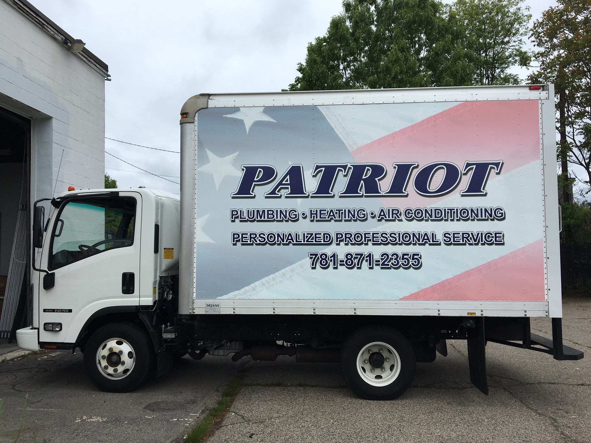 The Patriot Plumbing Heating and Air Conditioning, Inc truck.